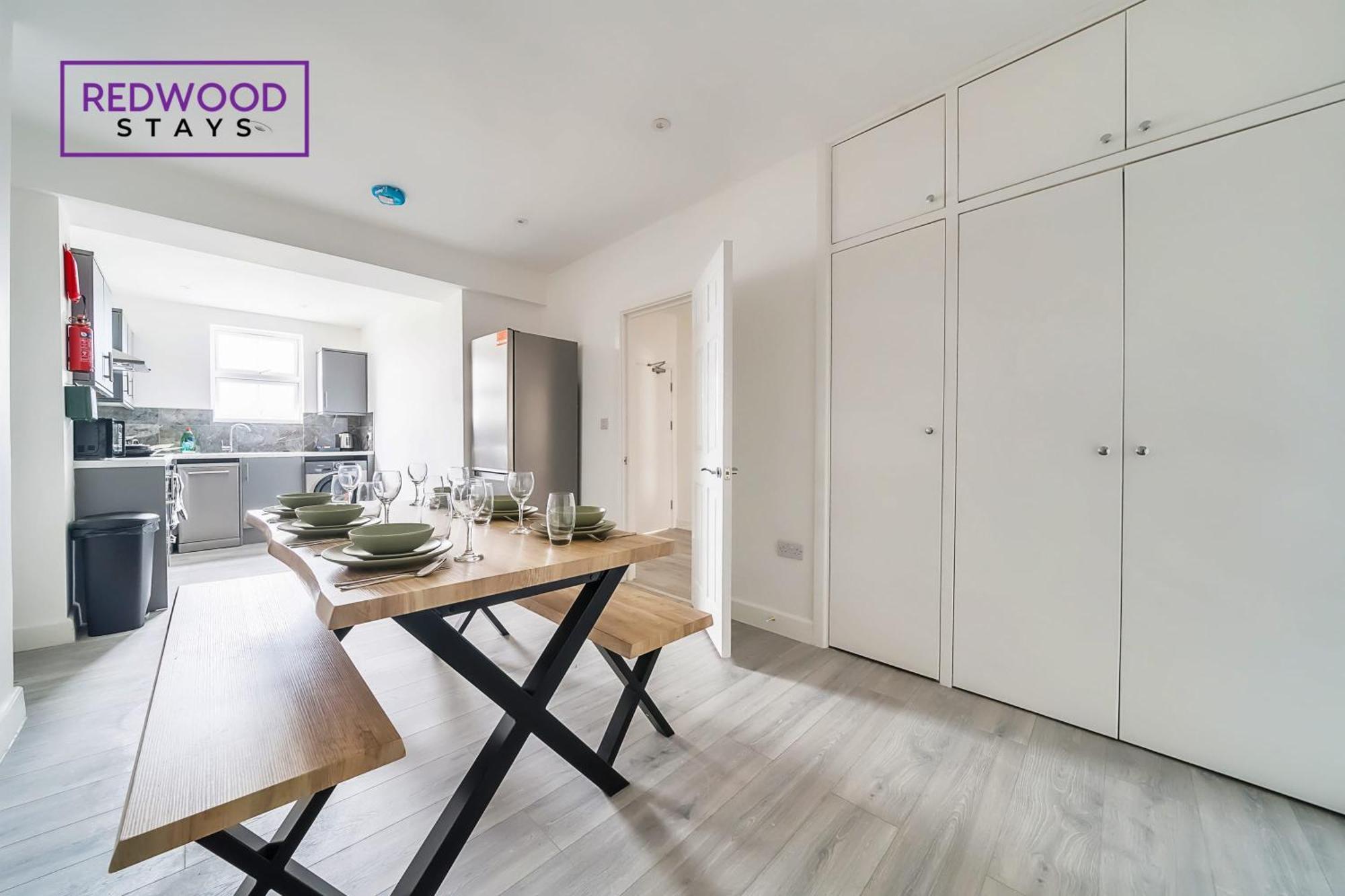 Brand New, 2 Bed 1 Bath, Modern Town Center Apartment, Free Wifi & Netflix By Redwood Stays Aldershot Luaran gambar