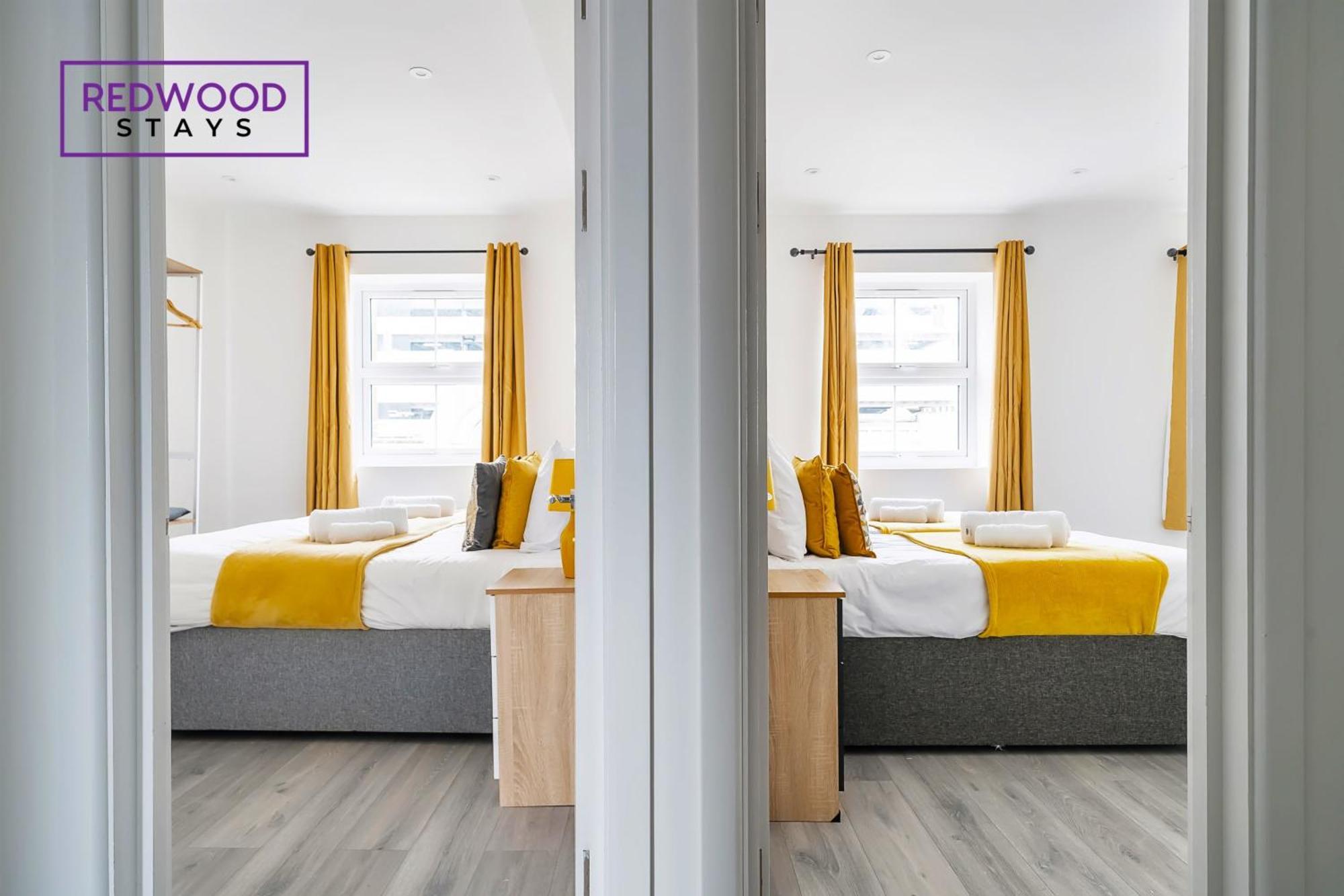 Brand New, 2 Bed 1 Bath, Modern Town Center Apartment, Free Wifi & Netflix By Redwood Stays Aldershot Luaran gambar