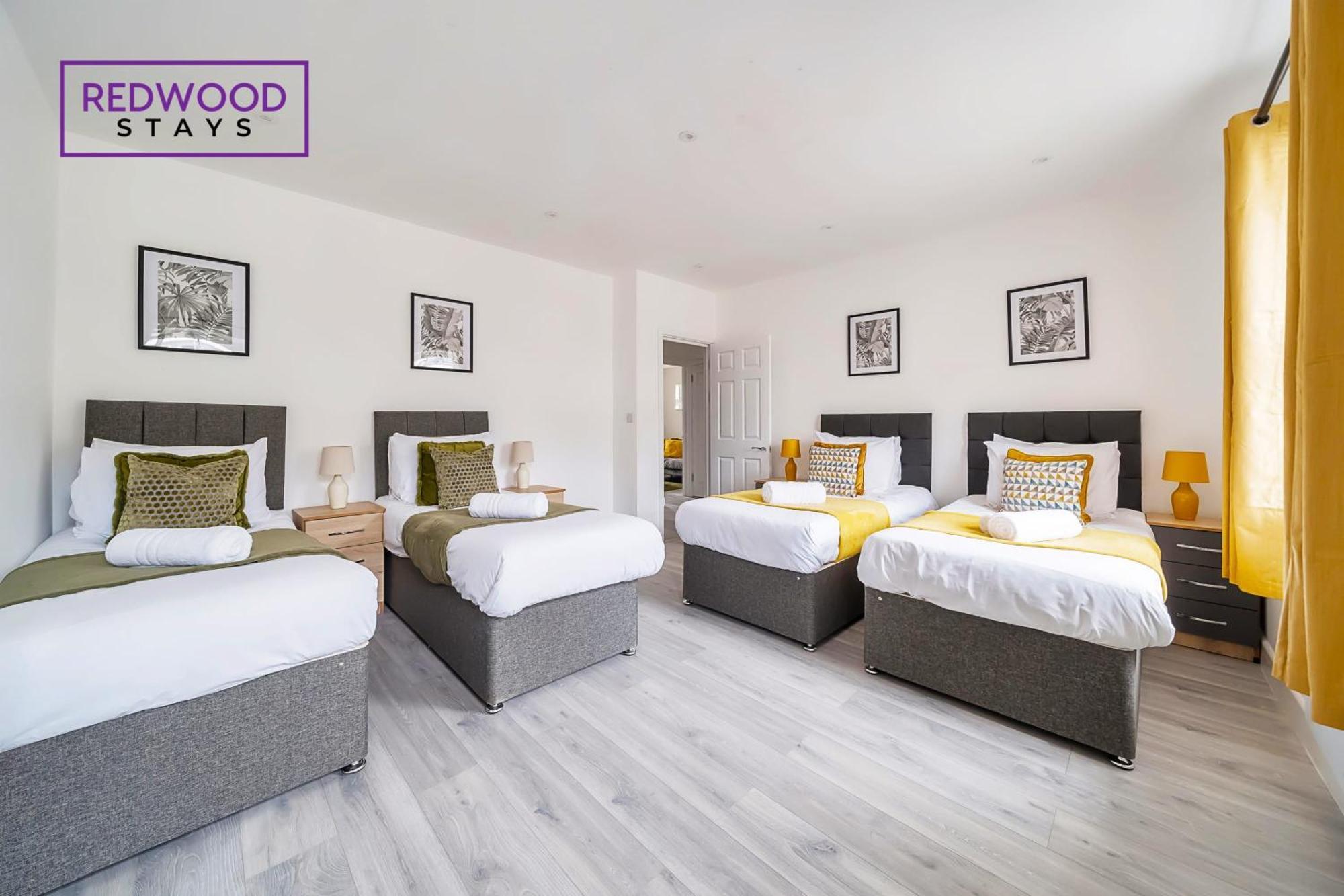 Brand New, 2 Bed 1 Bath, Modern Town Center Apartment, Free Wifi & Netflix By Redwood Stays Aldershot Luaran gambar