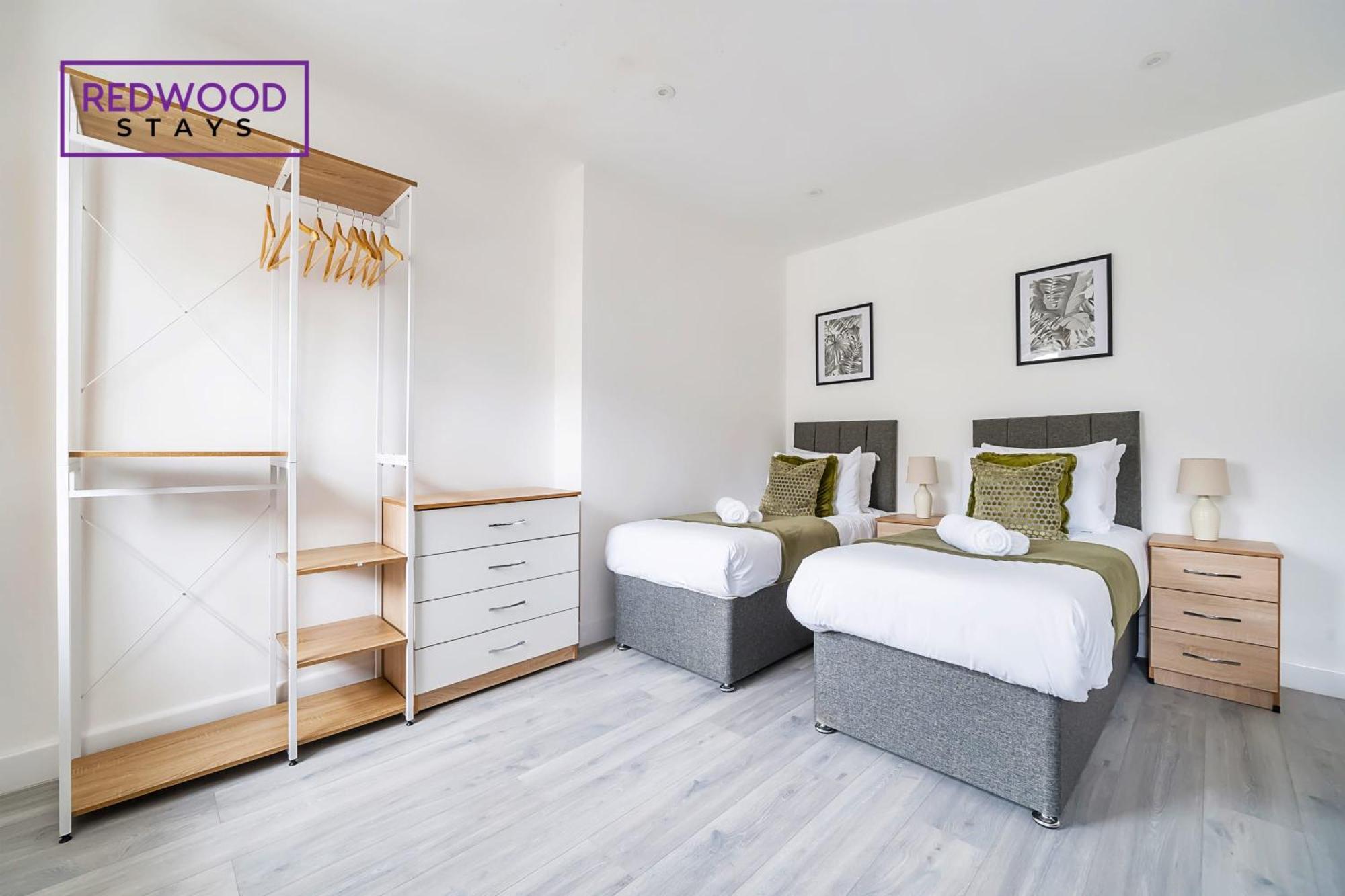 Brand New, 2 Bed 1 Bath, Modern Town Center Apartment, Free Wifi & Netflix By Redwood Stays Aldershot Luaran gambar