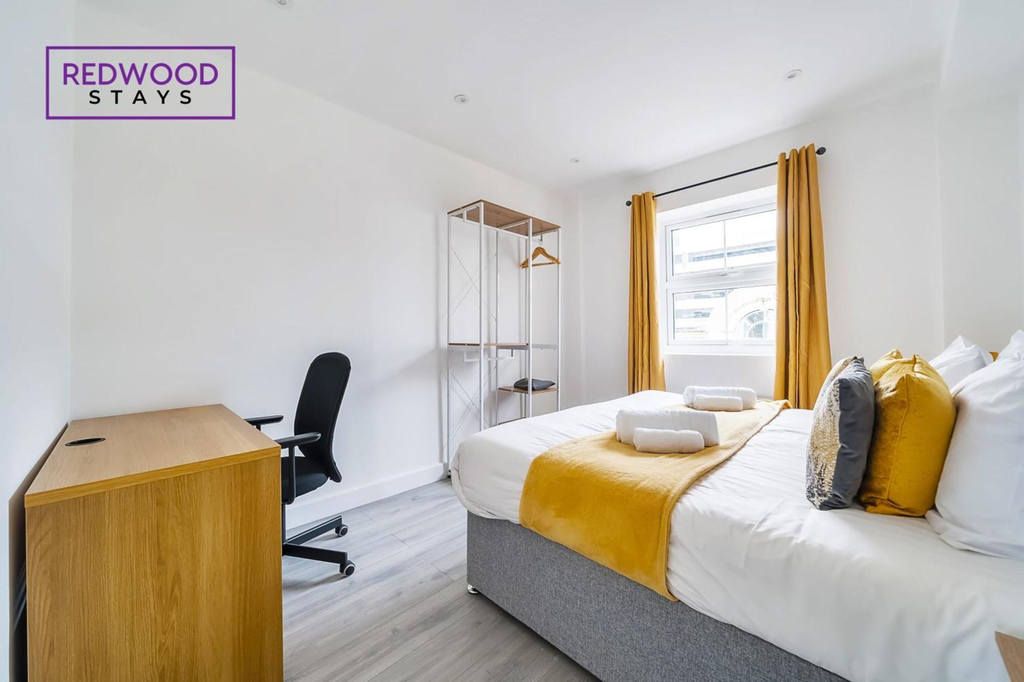 Brand New, 2 Bed 1 Bath, Modern Town Center Apartment, Free Wifi & Netflix By Redwood Stays Aldershot Luaran gambar