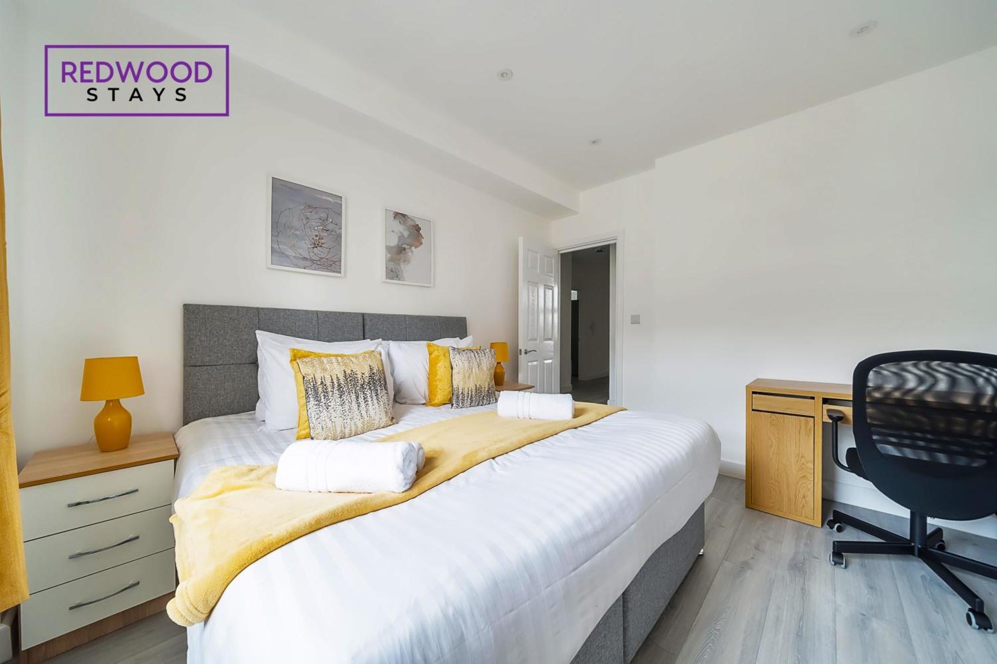 Brand New, 2 Bed 1 Bath, Modern Town Center Apartment, Free Wifi & Netflix By Redwood Stays Aldershot Luaran gambar