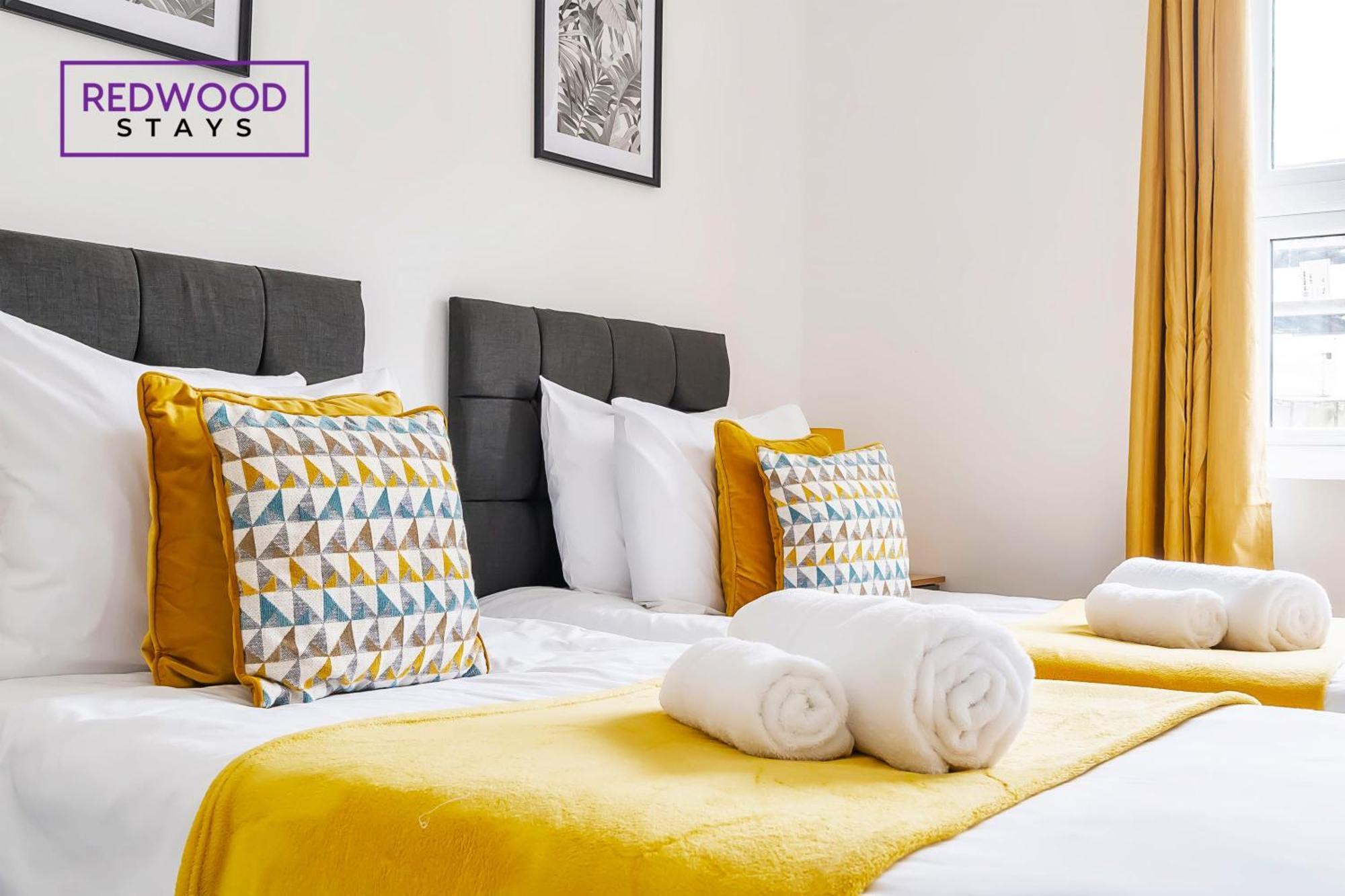 Brand New, 2 Bed 1 Bath, Modern Town Center Apartment, Free Wifi & Netflix By Redwood Stays Aldershot Luaran gambar
