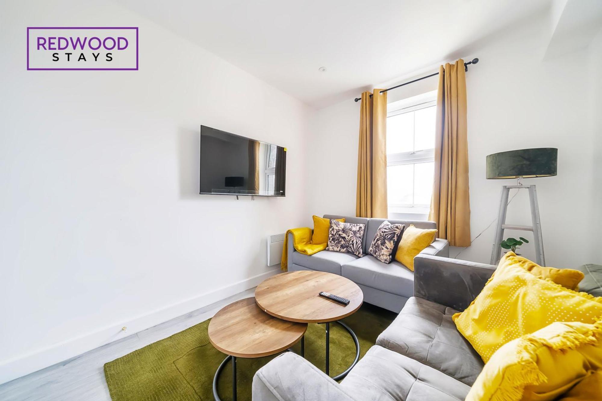 Brand New, 2 Bed 1 Bath, Modern Town Center Apartment, Free Wifi & Netflix By Redwood Stays Aldershot Luaran gambar